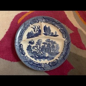 Vintage blue and white plate